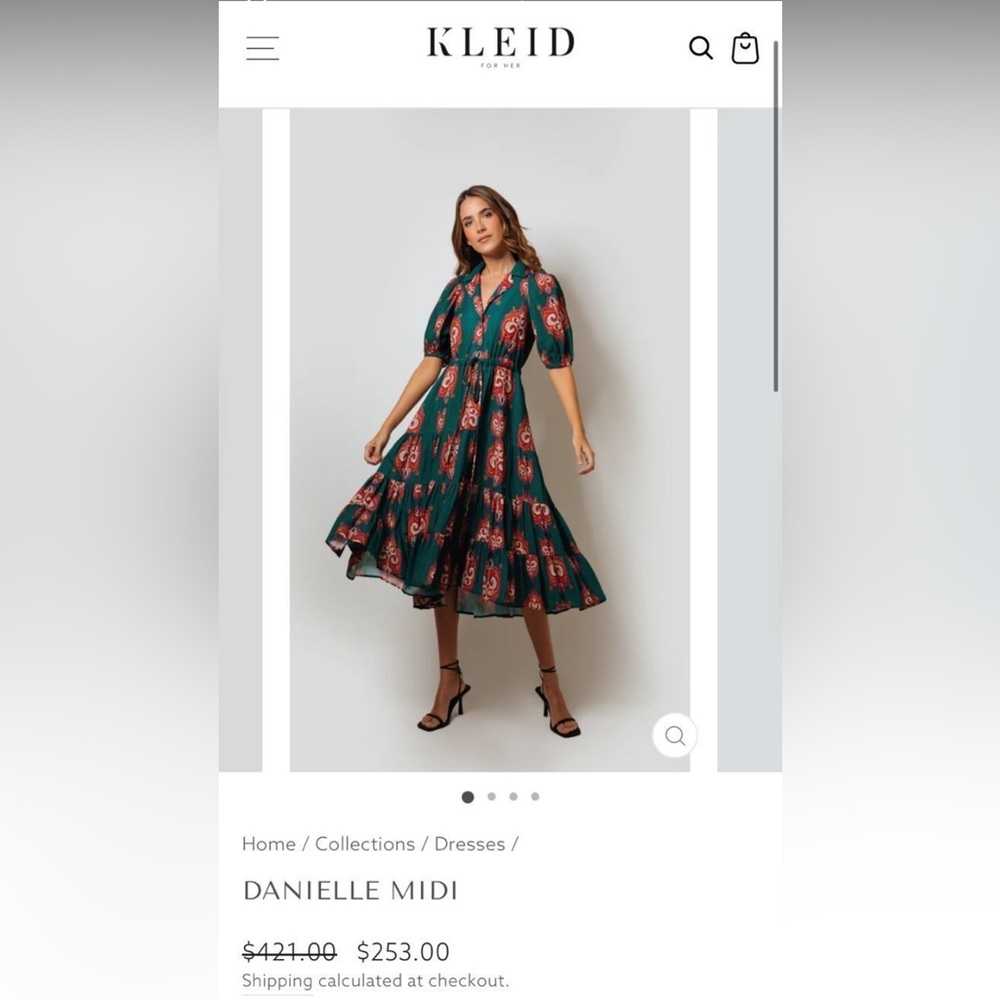 Kleid for Her Danielle Midi Dress size XS New without Tags